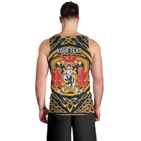 Personalized Denbighshire Wales Men Tank Top Coat Of Arms Celtic Style - Wonder Print Shop