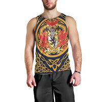 Personalized Denbighshire Wales Men Tank Top Coat Of Arms Celtic Style - Wonder Print Shop