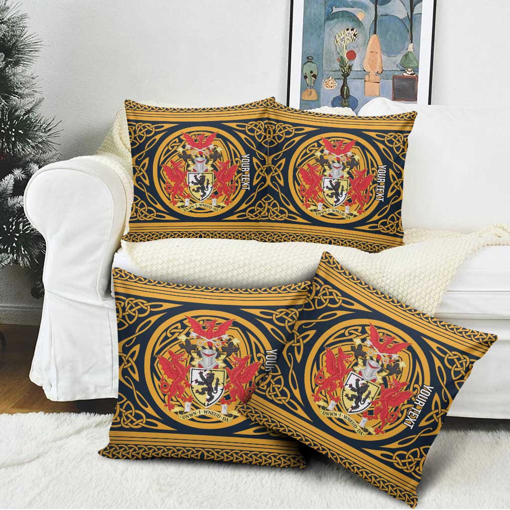 Personalized Denbighshire Wales Pillow Cover Coat Of Arms Celtic Style - Wonder Print Shop