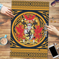 Personalized Denbighshire Wales Puzzle Coat Of Arms Celtic Style - Wonder Print Shop