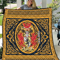 Personalized Denbighshire Wales Quilt Coat Of Arms Celtic Style - Wonder Print Shop