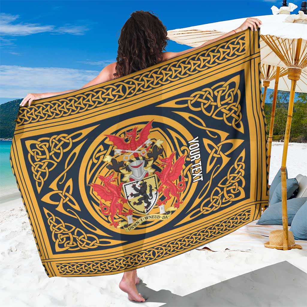 Personalized Denbighshire Wales Sarong Coat Of Arms Celtic Style - Wonder Print Shop