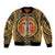 Personalized Denbighshire Wales Sleeve Zip Bomber Jacket Coat Of Arms Celtic Style - Wonder Print Shop