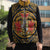 Personalized Denbighshire Wales Sleeveless Puffer Jacket Coat Of Arms Celtic Style - Wonder Print Shop