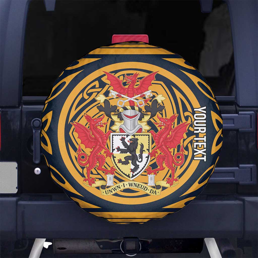 Personalized Denbighshire Wales Spare Tire Cover Coat Of Arms Celtic Style - Wonder Print Shop