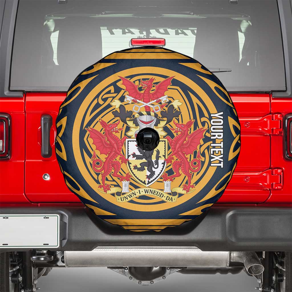 Personalized Denbighshire Wales Spare Tire Cover Coat Of Arms Celtic Style - Wonder Print Shop
