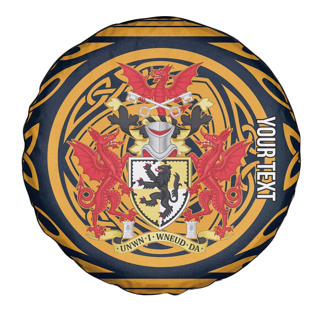Personalized Denbighshire Wales Spare Tire Cover Coat Of Arms Celtic Style - Wonder Print Shop