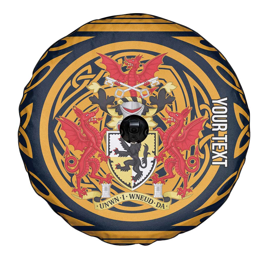 Personalized Denbighshire Wales Spare Tire Cover Coat Of Arms Celtic Style - Wonder Print Shop