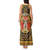 Personalized Denbighshire Wales Tank Maxi Dress Coat Of Arms Celtic Style - Wonder Print Shop