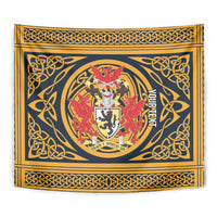 Personalized Denbighshire Wales Tapestry Coat Of Arms Celtic Style - Wonder Print Shop
