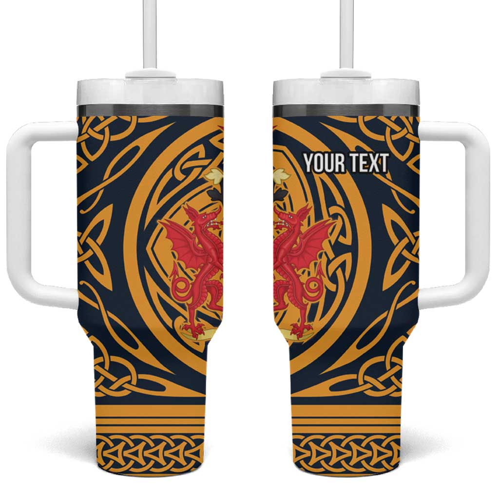 Personalized Denbighshire Wales Tumbler With Handle Coat Of Arms Celtic Style - Wonder Print Shop