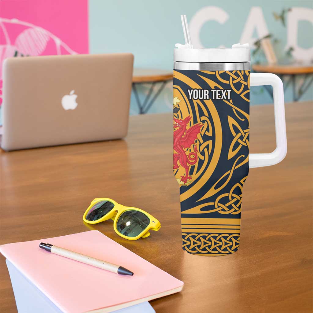 Personalized Denbighshire Wales Tumbler With Handle Coat Of Arms Celtic Style - Wonder Print Shop