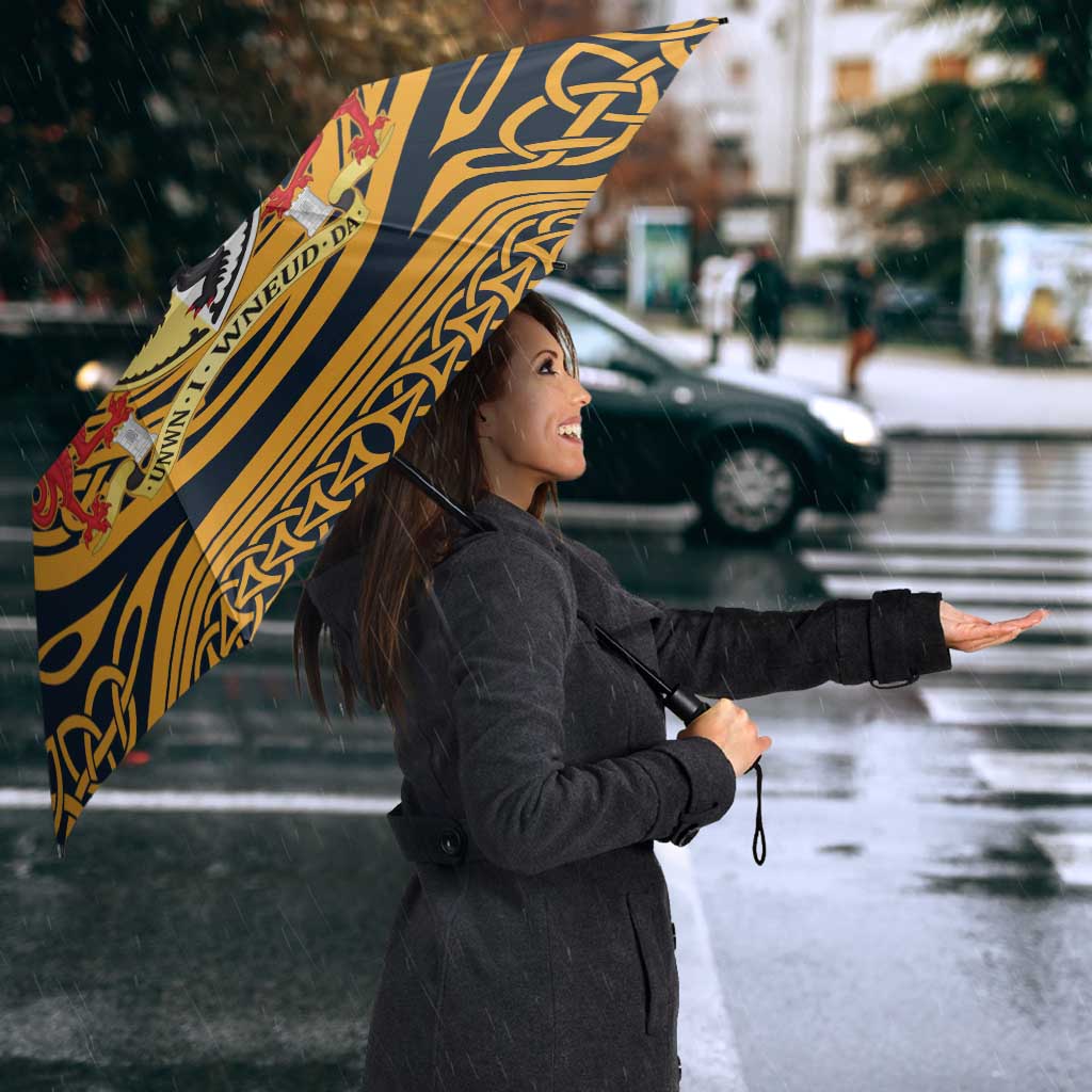 Personalized Denbighshire Wales Umbrella Coat Of Arms Celtic Style - Wonder Print Shop