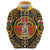 Personalized Denbighshire Wales Zip Hoodie Coat Of Arms Celtic Style - Wonder Print Shop