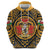 Personalized Denbighshire Wales Zip Hoodie Coat Of Arms Celtic Style - Wonder Print Shop