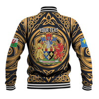 Personalized Monmouthshire Wales Baseball Jacket Coat Of Arms Celtic Style - Wonder Print Shop