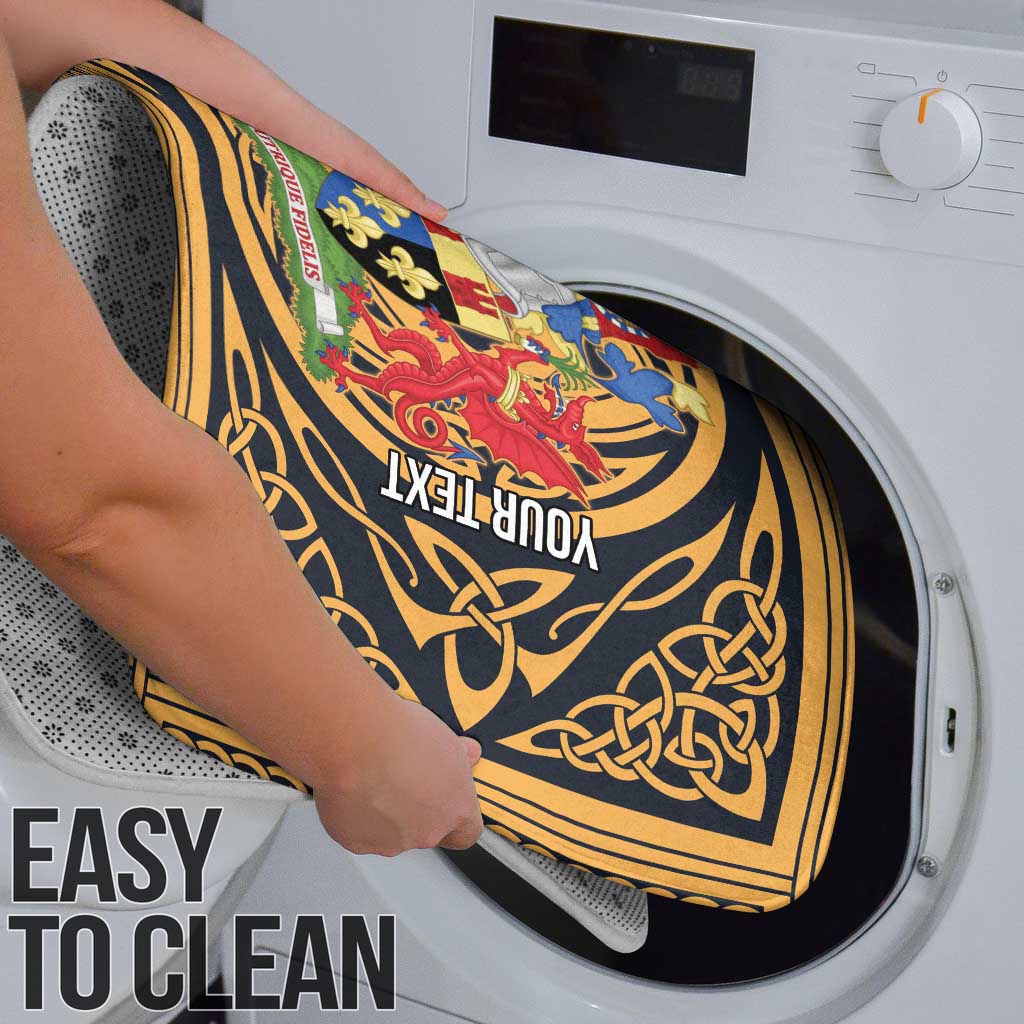 Personalized Monmouthshire Wales Bathroom Set Coat Of Arms Celtic Style - Wonder Print Shop