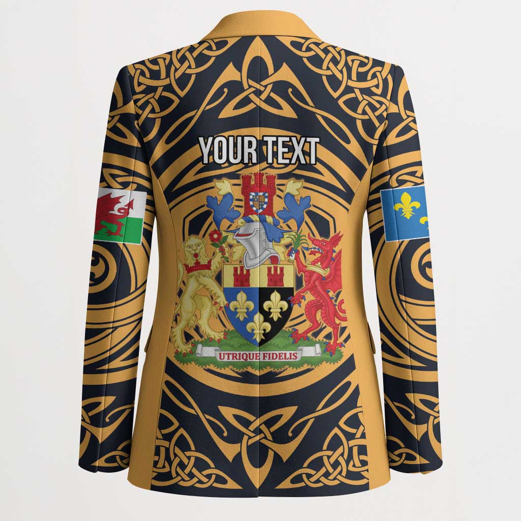 Personalized Monmouthshire Wales Blazer Coat Of Arms Celtic Style - Wonder Print Shop
