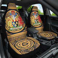 Personalized Monmouthshire Wales Car Seat Cover Coat Of Arms Celtic Style - Wonder Print Shop