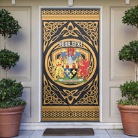 Personalized Monmouthshire Wales Door Cover Coat Of Arms Celtic Style - Wonder Print Shop