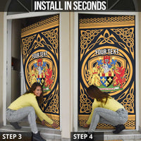 Personalized Monmouthshire Wales Door Cover Coat Of Arms Celtic Style - Wonder Print Shop