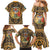 Personalized Monmouthshire Wales Family Matching Mermaid Dress and Hawaiian Shirt Coat Of Arms Celtic Style - Wonder Print Shop