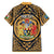 Personalized Monmouthshire Wales Family Matching Off The Shoulder Long Sleeve Dress and Hawaiian Shirt Coat Of Arms Celtic Style - Wonder Print Shop