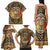 Personalized Monmouthshire Wales Family Matching Tank Maxi Dress and Hawaiian Shirt Coat Of Arms Celtic Style - Wonder Print Shop