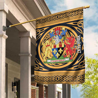 Personalized Monmouthshire Wales Garden Flag Coat Of Arms Celtic Style - Wonder Print Shop