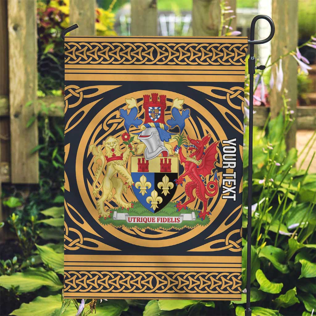 Personalized Monmouthshire Wales Garden Flag Coat Of Arms Celtic Style - Wonder Print Shop