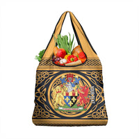 Personalized Monmouthshire Wales Grocery Bag Coat Of Arms Celtic Style - Wonder Print Shop
