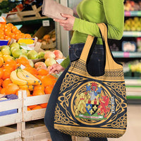 Personalized Monmouthshire Wales Grocery Bag Coat Of Arms Celtic Style - Wonder Print Shop