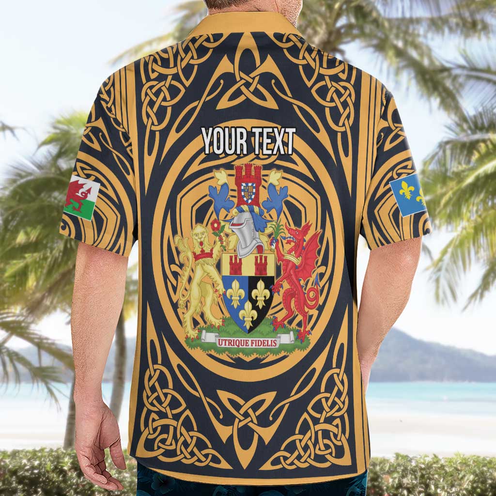 Personalized Monmouthshire Wales Hawaiian Shirt Coat Of Arms Celtic Style - Wonder Print Shop