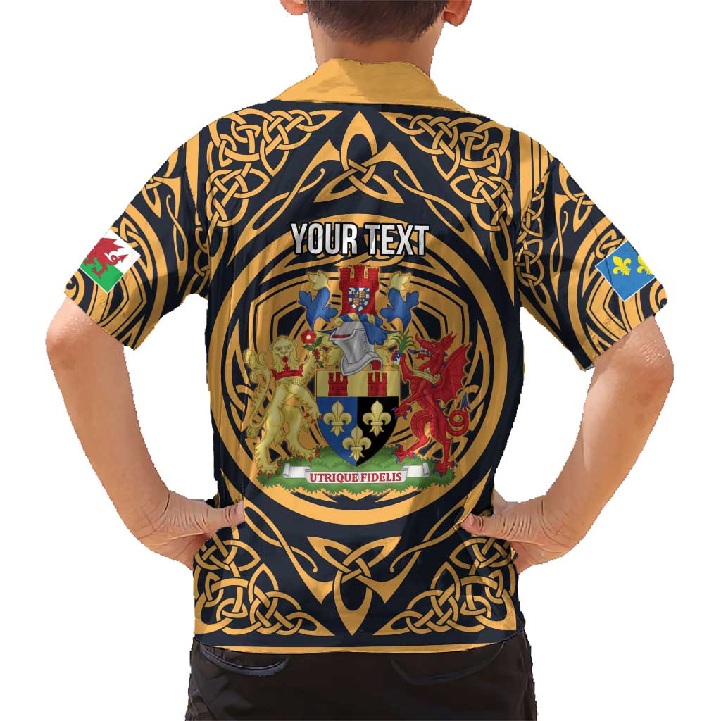 Personalized Monmouthshire Wales Hawaiian Shirt Coat Of Arms Celtic Style - Wonder Print Shop
