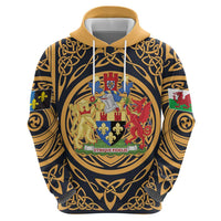 Personalized Monmouthshire Wales Hoodie Coat Of Arms Celtic Style - Wonder Print Shop