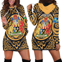 Personalized Monmouthshire Wales Hoodie Dress Coat Of Arms Celtic Style - Wonder Print Shop
