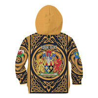 Personalized Monmouthshire Wales Kid Hoodie Coat Of Arms Celtic Style - Wonder Print Shop