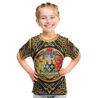 Personalized Monmouthshire Wales Kid T Shirt Coat Of Arms Celtic Style - Wonder Print Shop