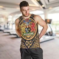 Personalized Monmouthshire Wales Men Tank Top Coat Of Arms Celtic Style - Wonder Print Shop