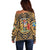 Personalized Monmouthshire Wales Off Shoulder Sweater Coat Of Arms Celtic Style - Wonder Print Shop