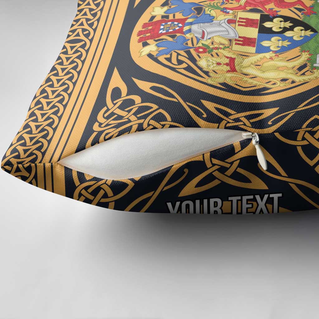 Personalized Monmouthshire Wales Pillow Cover Coat Of Arms Celtic Style - Wonder Print Shop