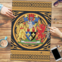 Personalized Monmouthshire Wales Puzzle Coat Of Arms Celtic Style - Wonder Print Shop