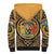 Personalized Monmouthshire Wales Sherpa Hoodie Coat Of Arms Celtic Style - Wonder Print Shop