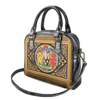 Personalized Monmouthshire Wales Shoulder Handbag Coat Of Arms Celtic Style - Wonder Print Shop