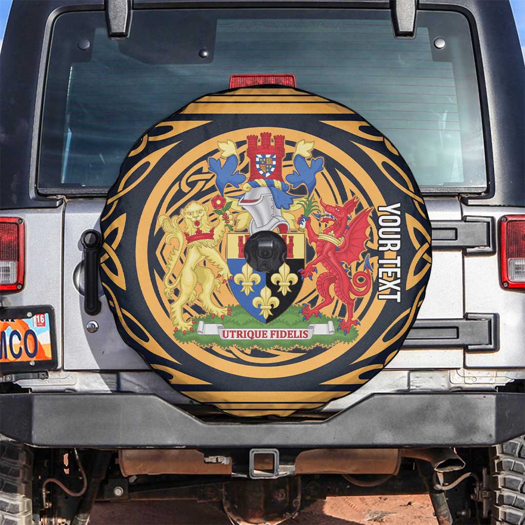 Personalized Monmouthshire Wales Spare Tire Cover Coat Of Arms Celtic Style - Wonder Print Shop