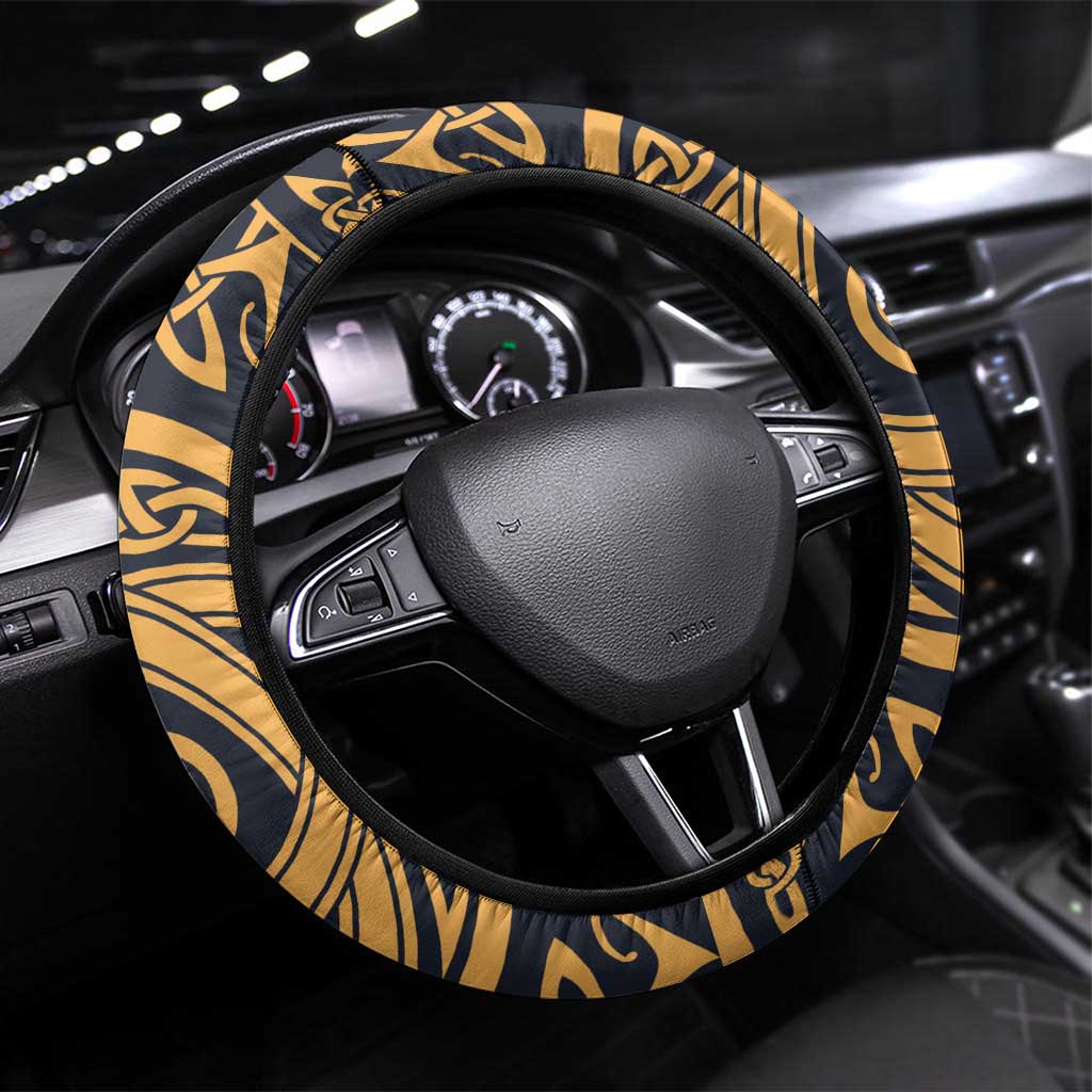 Monmouthshire Wales Steering Wheel Cover Coat Of Arms Celtic Style - Wonder Print Shop