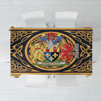 Personalized Monmouthshire Wales Tablecloth Coat Of Arms Celtic Style - Wonder Print Shop