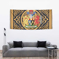 Personalized Monmouthshire Wales Tapestry Coat Of Arms Celtic Style - Wonder Print Shop