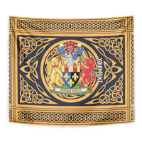 Personalized Monmouthshire Wales Tapestry Coat Of Arms Celtic Style - Wonder Print Shop