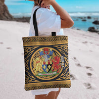 Personalized Monmouthshire Wales Tote Bag Coat Of Arms Celtic Style - Wonder Print Shop